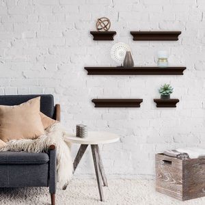 Gorgeous Traditional Shelf Set Brown - 5pc